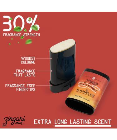 Zingari Man The Rambler Solid Extrait Solid Cologne for Men Concentrated Solid Perfume Balm Tobacco Vanilla and Red Fruit Ideal Men s Travel Cologne 0.5 oz - Buy Online on GoSupps.com