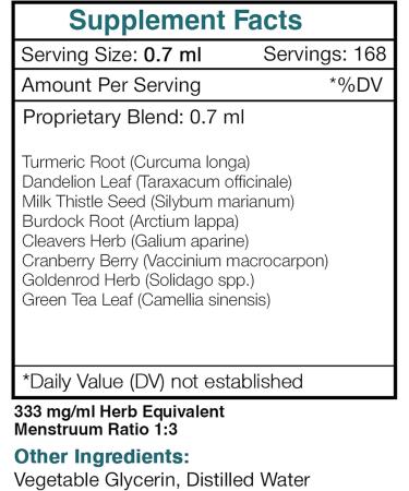 Buy Tribal Detox Alcohol-Free Glycerite Tincture | Turmeric Dandelion Milk Thistle & More | Cleansing Action Formula (2x4 fl oz) - International Shipping Available - Buy Online on GoSupps.com