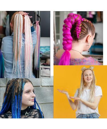 Traziewell Hair Extension Fashion Braiding Hair Extensions for Women Pre Stretched High Temperature Fiber Synthetic Hair Pieces for DIY Cosplay 1907 - Buy Online on GoSupps.com