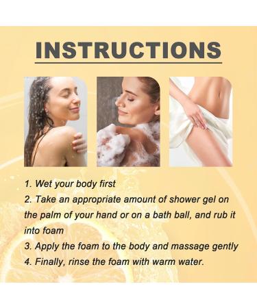  FUYOULILO Acidified Body Wash 2 Pieces Acidified Body Wash Moisturizing Acidified Body Wash For Men Women Body Odor Control (Orange 100ML) - Buy Online on GoSupps.com