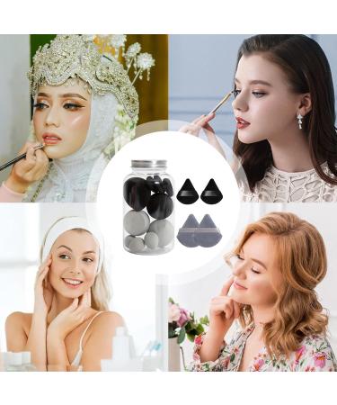Makeup Sponge Set Soft Makeup Sponge Blender Sponges For Liquid Cream And Powder Powder Puff Long Lasting Beauty Sponge Wet & Dry Use For Women Black - Buy Online on GoSupps.com