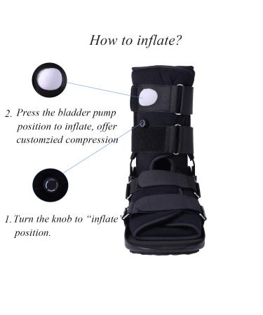 XL Inflatable Walker Boot for Foot & Ankle Fractures - Size 11 - Buy Online on GoSupps.com