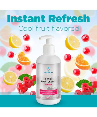 Perio Maintenance Alcohol-Free Mouthwash | Concentrated Rinse for Bad Breath, Plaque, Sensitive Teeth, Gingivitis | Fruit Punch Flavored Fluoride Rinse - Buy Online on GoSupps.com