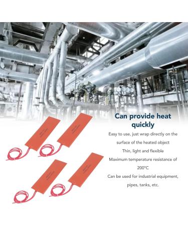 Buy 4pcs Silicone Rubber Heater 20W 12V - High Efficiency Flexible Heating Mat for Industrial Use - Buy Online on GoSupps.com