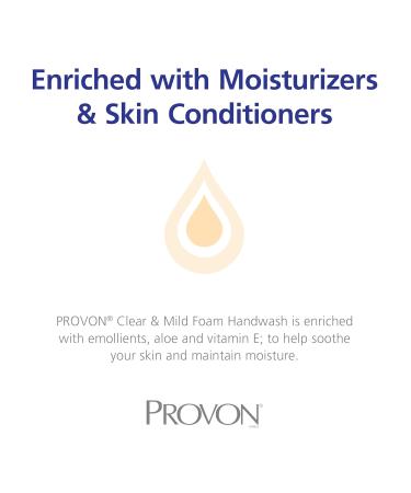 PROVON Clear & Mild Foam Handwash Refill- 700 mL EcoLogo Certified Soap for ADX-7 Dispenser (Pack of 4) - Buy Online on GoSupps.com
