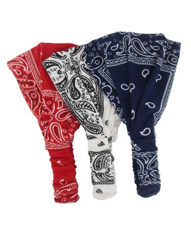 Carede Paisley Bandana Headband for Women - Pack of 6 No5 - Buy Online on GoSupps.com