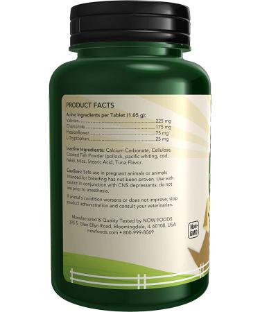 â€œNow Foods Pet Relaxant for Dogs & Cats - 90 Chewable Tablets | Natural Stress Reliefâ€‌ - Buy Online on GoSupps.com