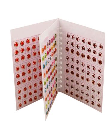 VAMA Multicolour Stone Bindi Kumkum Forehead Sticker Bindiya Bindi Booklet for Ladies & Girls (Medium Size 252 Stone Bindis Booklet)