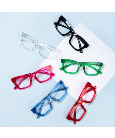 Shop Stylish Metalless Screwless Spring Hinges Reading Glasses - 6 Pack for Women (+2.00) - Colorful Mix Readers - Buy Online on GoSupps.com