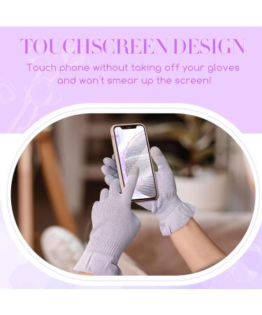 Migliore Wear 2 Pairs Cotton Eczema Gloves for Adults | Touchscreen & Moisturizing for Dry Hands | SPA Hand Care | Taro Purple-S/M - Buy Online on GoSupps.com