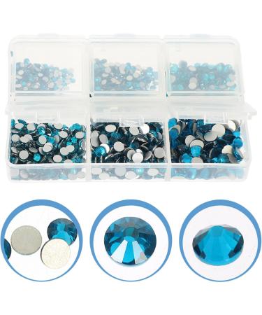 Ciieeo 1 Set Flat Rhinestone Accessories Nail Art Charms Black Nails Rhinestones Crystal Nail Studs Nail Art Studs Nail Kits Nail Rhinestones Crystals Nail Crafts Glass 3d Jewelry Acrylic Blue - Buy Online on GoSupps.com
