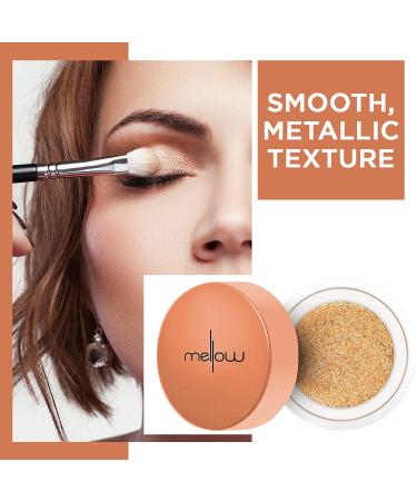 Mellow Cosmetics Glitter Chrome Eyeshadow - Golden Glow | Shop Internationally for Stunning Makeup - Buy Online on GoSupps.com