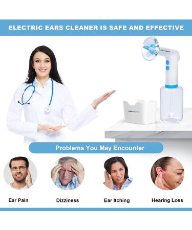 BOCOOLIFE Electric Ear Wax Removal Tool - Safe & Effective Ear Cleaner with 4 Pressure Settings for Adults - Includes Water Temperature Detector - Otoscope & Flushing System for Ear Care - Buy Online on GoSupps.com