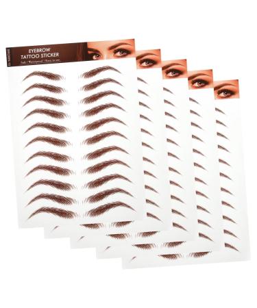DRESSOOS 5 Sheets eyebrows makeup sticker eyebrow stickers fake eyebrow stickers sticker