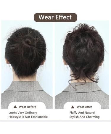 Messy Bun Hair Piece for Women Messy Bun Hair Piece for Women Messy Hair Bun Scrunchies with Elastic Band Synthetic Curly Donut Chignon Ponytail Hairpiece for Daily Wear Fake Hair Accessories for W AM41-04 - Buy Online on GoSupps.com