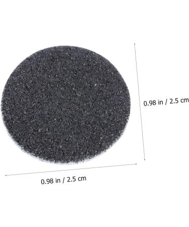 FRCOLOR 1 Grinder Frosted Sheet pedicure exfoliating sandpaper nail trimmer replacement pads drill bit replacement sandpaper discs round sanding discs suite Volcano Grinding replaceable 2.5x2.5cm Black - Buy Online on GoSupps.com