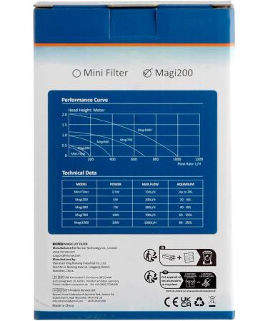NICREW Adjustable Flow Aquarium Internal Filter - Quiet 3.5W Water Pump for Aquariums up to 20L | Efficient 150 L/h Filtration - Buy Online on GoSupps.com