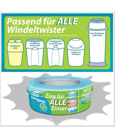 Sangenic Diaper Twister Refill Cassettes - 3-Pack for MK3 MK4 & MK5 | International Shipping Available - Buy Online on GoSupps.com