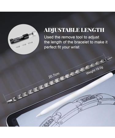 RainSo Strong Therapeutic Magnetic Bracelet for Women - Silver Titanium Magnetic Bracelet for Pain Relief & Wellness - Buy Online on GoSupps.com