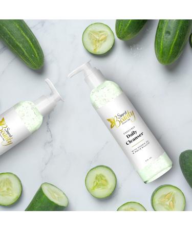 Cucumber Face Wash - Hydrating Cleanser with Vitamin B3 & White Willow | Sulfate-Free Vegan 8 fl oz - Shop Internationally - Buy Online on GoSupps.com