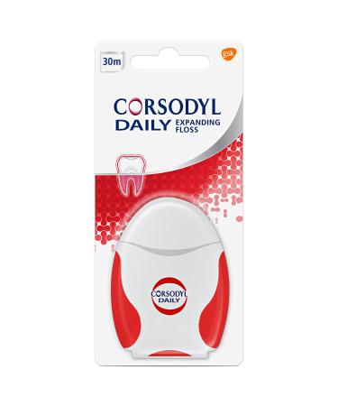 Corsodyl Daily Expanding Floss Gentle On Gums 30 m 1 Count (Pack of 1)