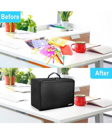 Fireproof Photo Storage Box with Lock ENGPOW Photo Box Organizer with Divider&Mesh Bag Collapsible Portable Photo Storage Containers with Handle for Photos  Picture Scrapbook Art Craft(Box Only) - Buy Online on GoSupps.com