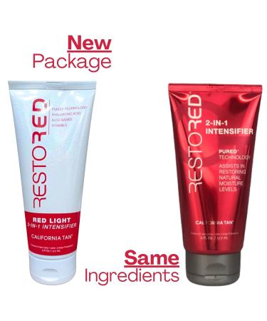 California Tan CT Restored 2-IN-1 Tanning Intensifier & Red Light Therapy Lotion 6 ounces. For Collagen Boosting and Anti-aging Redlight Therapy beds - Buy Online on GoSupps.com
