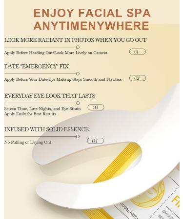 LYSdefeu Eye pads 5 pieces hydrogel Firming Eye Patches eye pads against circles around the eyes reduces swelling of the eyes and improves fine lines relieves wrinkles and swelling eye mask - Buy Online on GoSupps.com