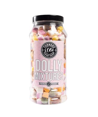 Dolly Mixtures - 605g by Turners Sweet Shop Traditional Retro Gift Jar Classic Original Pick & Mix Sweets Quality Confectionary Fantastic Gifts for Him Her or Them