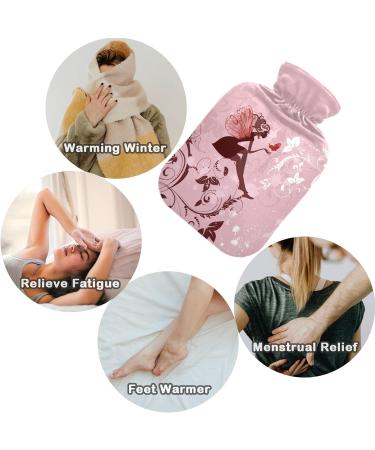 NAANLE Fairy Valentines 2L Transparent Hot Water Bottle | Large Comfort for Bed Hand & Feet Pain Relief & Heat Therapy - Buy Online on GoSupps.com