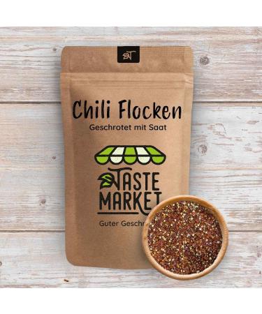  TASTE Guter Geschmack 2 kg Chilli Flakes with Pits | Chilli Chilli Pepper | Chilli Seeds | Sharp - Buy Online on GoSupps.com