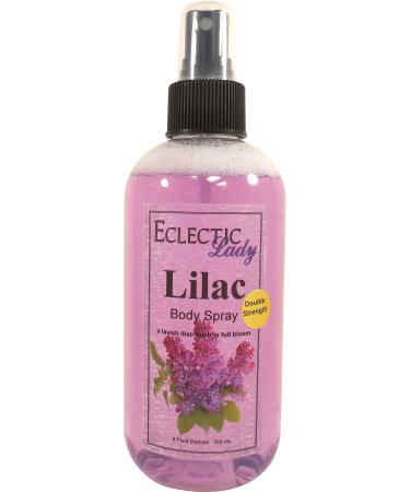 Lilac Body Spray for Women 8 Oz (Double Strength) Mist with Long-Lasting Fragrance Light Floral Scent for Spring & Summer Sweet Fresh & Powdery Perfume Refreshing Aroma with Woodsy Tone For Double Strength 8 Fluid Ounces