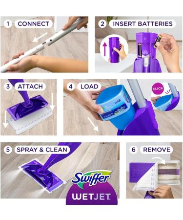 Buy Swiffer WetJet Multi-Purpose Floor Cleaner with Febreze - Lavender Vanilla Scent (4 Pack) | International Shipping Available - Buy Online on GoSupps.com
