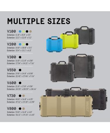 Vault by Pelican V100 Black Multi-Purpose Hard Case with Foam - Secure Storage Solution - Buy Online on GoSupps.com