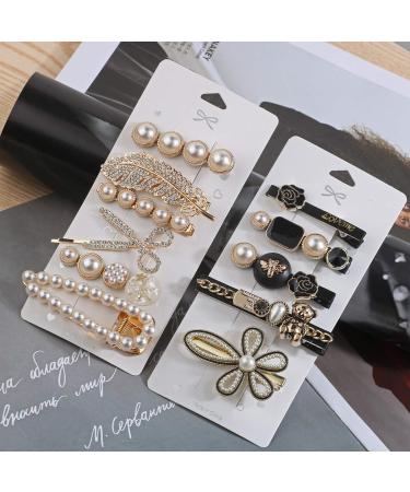 Smavles 16-Piece Pearl Hair Clips Set - Metal Hair Accessories for Weddings Birthdays Parties & Everyday Use - Buy Online on GoSupps.com