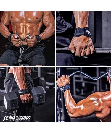 JerkFit Death Grips Lifting Straps with Padded Support - Medium - Buy Online on GoSupps.com