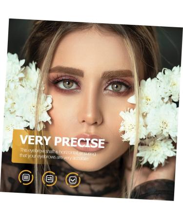 FOMIYES Eyebrow Design Eyebrow Card Eyebrow Positioning Tool Metal Eyebrow Ruler Survey Ruler Eyebrow Shape - Buy Online on GoSupps.com