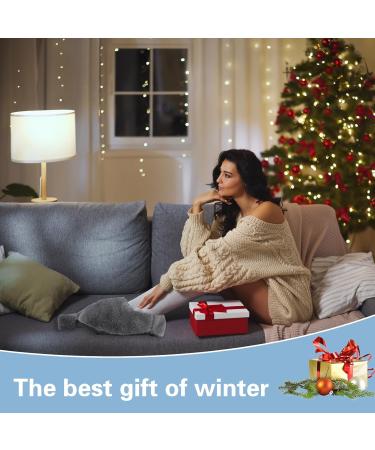2L Foot Warmer & 2-in-1 Hot Water Bottle - Fluffy Cover for Adults & Kids | Ideal Heat Bottle for Cozy Feet & Bedtime Comfort - Buy Online on GoSupps.com