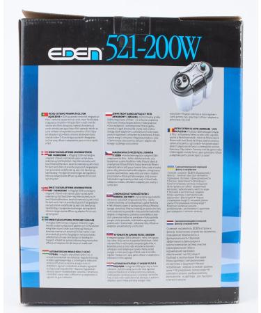Eden 521-200W External Filter with 200W Heater - Best All-in-One Aquarium Solution - Buy Online on GoSupps.com