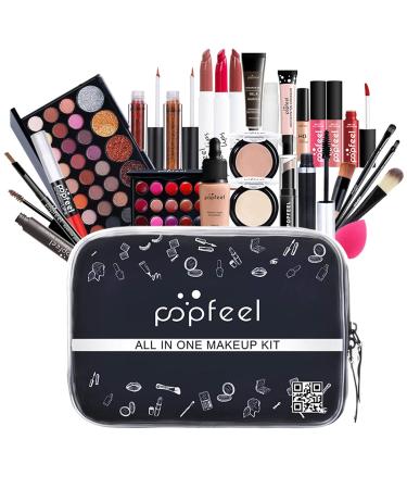 Complete Make-Up Set for Women | Multi-Purpose Cosmetics Kit with Brushes Eyeshadow Lipstick & Concealer - Perfect Gift for Girls - Buy Online on GoSupps.com