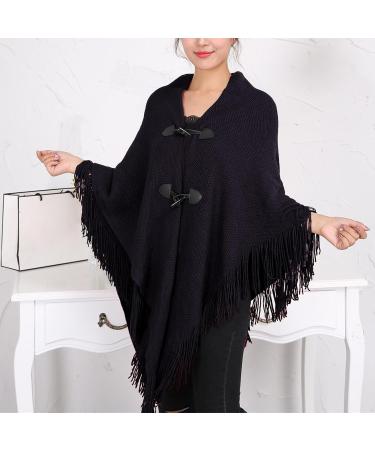 Ladies Autumn Triangle Scarf - Floral Design Versatile All-Season Black Cover Scarf for Women - Buy Online on GoSupps.com