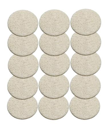 15 pcs/Set Natural Exfoliating Face Pad Loofah Sponge Facial Brush - Makeup Remover - Shower Scrubber - Remove Dead Skin - Body Bath for Men & Women - Renewable Resource - Pack of 15 1 Count (Pack of 15)