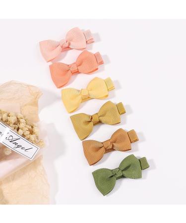 ALinmo 80 Pcs Small 2 Inch Baby Hair Clips - Ribbon Covered Hair Bow Clips for Baby Fine Hair - Buy Online on GoSupps.com