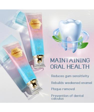 Niacinamide Whitening Toothpaste Toothpaste with Natural Gentle Care Deep Stain Removal Clean Fluoride-Free Formula is Suitable for Sensitive Teeth (1) - Buy Online on GoSupps.com