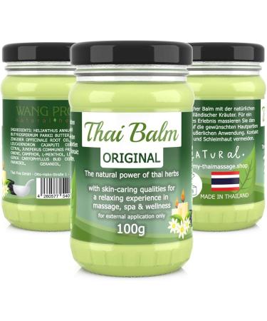 Wang Prom Natural Thai Herbs Balm 100g - Authentic Thai Massage Balm for Skin Care & Wellness | Herbal Relief - Buy Online on GoSupps.com