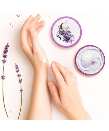 LOVERY Lavender & Coconut Body Butter - 6oz Ultra-Hydrating Shea Cream with Jojoba Oil & Vitamin E - Natural Moisturizer for All Skin Types - International Shipping Available - Buy Online on GoSupps.com