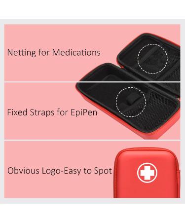 Ultimate EpiPen Carry Case - Hard Emergency Bag for EpiPens Inhalers & Allergy Medications | Travel-Friendly for Adults & Kids - Buy Online on GoSupps.com