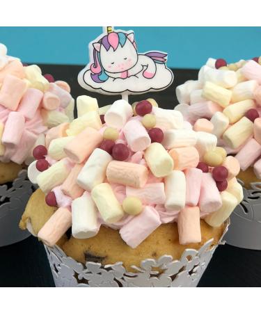 Mini Marshmallows 1000g | Pastel Colored Toppings for Cupcakes Cakes and Pastries | Delicious International Shipping - Buy Online on GoSupps.com