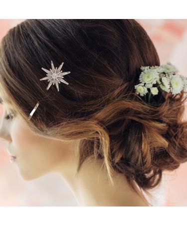 NUSITOU 2 Sets Retro Geometric Diamond Hairpin Set Silver Barrettes Star Silver Star Hair Clips Star Hair Pins Hair Jewelry Decorative Hair Clips Star Clips Side Clip Alloy Antique Silver - Buy Online on GoSupps.com
