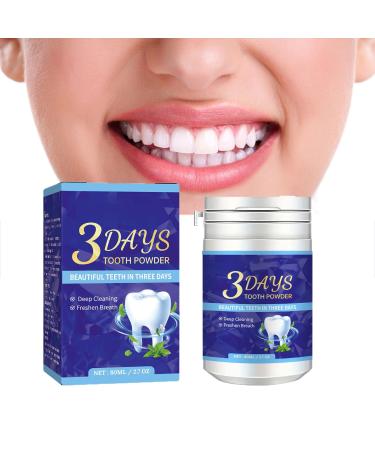 3 Days Teeth Whitening Powder tooth whitening tooth Powder Teeth Whitening Powder for white teeth tooth whitening and whitening powder with visible cleaning Effect stain removal (1PC)